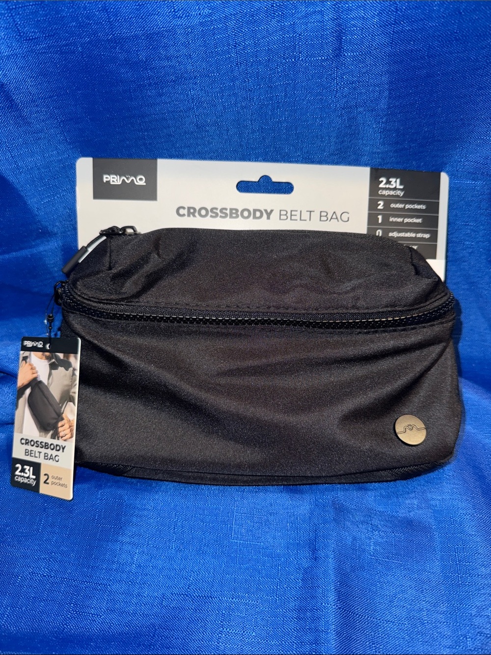 Primo Black Crossbody Belt Bag - NWT